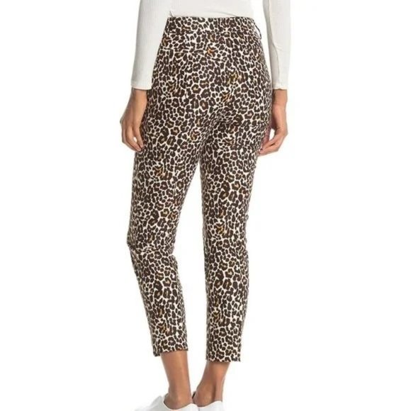 🆕 J CREW Leopard Print Slim Pants Size 2 Style M2017 - Picture 4 of 10